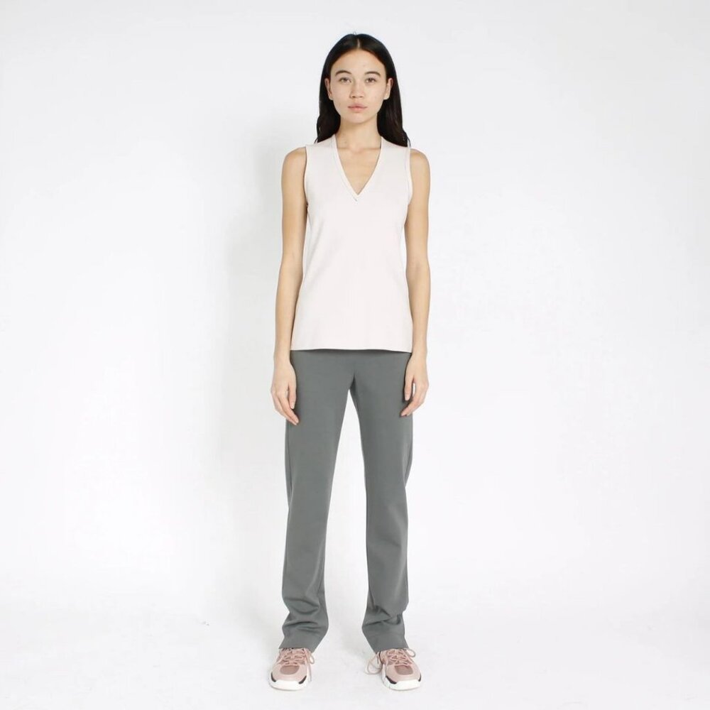 Marie Saint Pierre Monserrate V Neck Top White Size 1/ Small